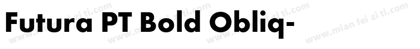 Futura PT Bold Obliq字体转换